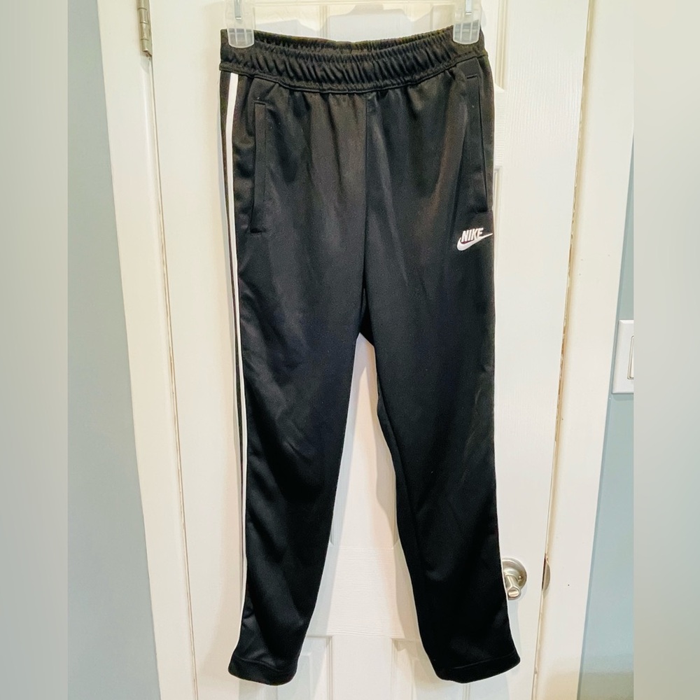 Nike Men’s Medium Black Side‑stripe Drawstring Track Pants